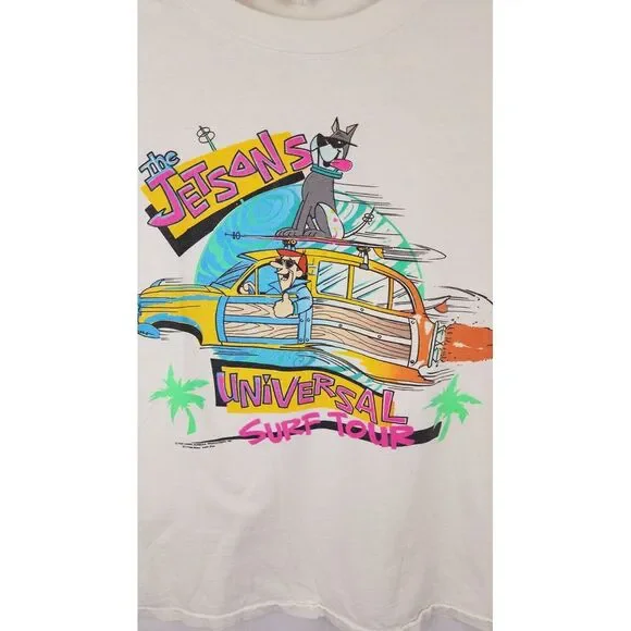 VTG 1986 The Jetsons Universal Surf Tour‎ Single Stitch T Shirt Size Medium